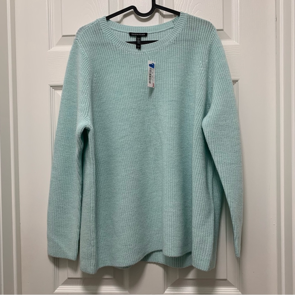 NWT EILEEN FISHER Peruvian Organic Cotton Box-Top - Picture 5 of 10